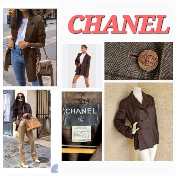 🥰🥰🥰🥰VINTAGE CHANEL  BLAZERS 🤪🤪LOTS OF CC BUTTONS😛😛 - Picture 2 of 16